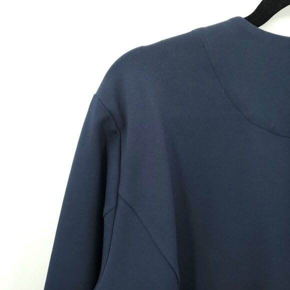 Betabrand Collarless Ponte Button Front Blazer/Jacket XL Navy Blue - Picture 12 of 16